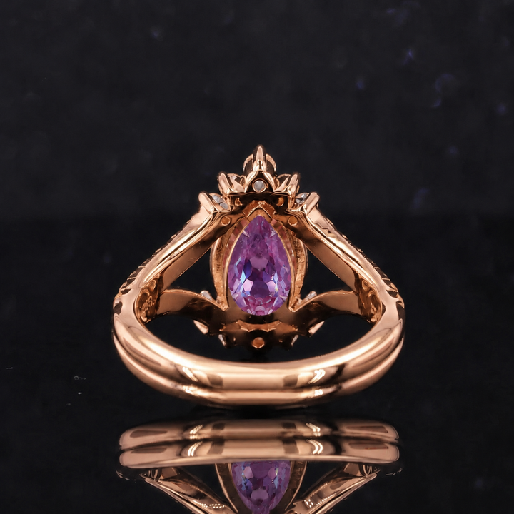 The Eye — Pear Alexandrite Diamond Ring