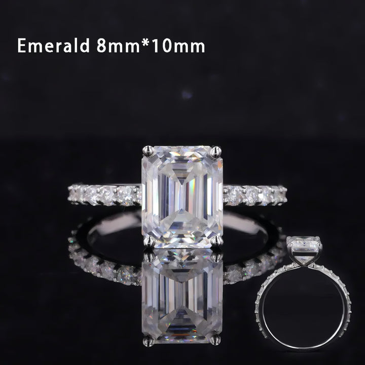 Moissanite Solitaire Engagement Ring Collection (2–3.5ct)
