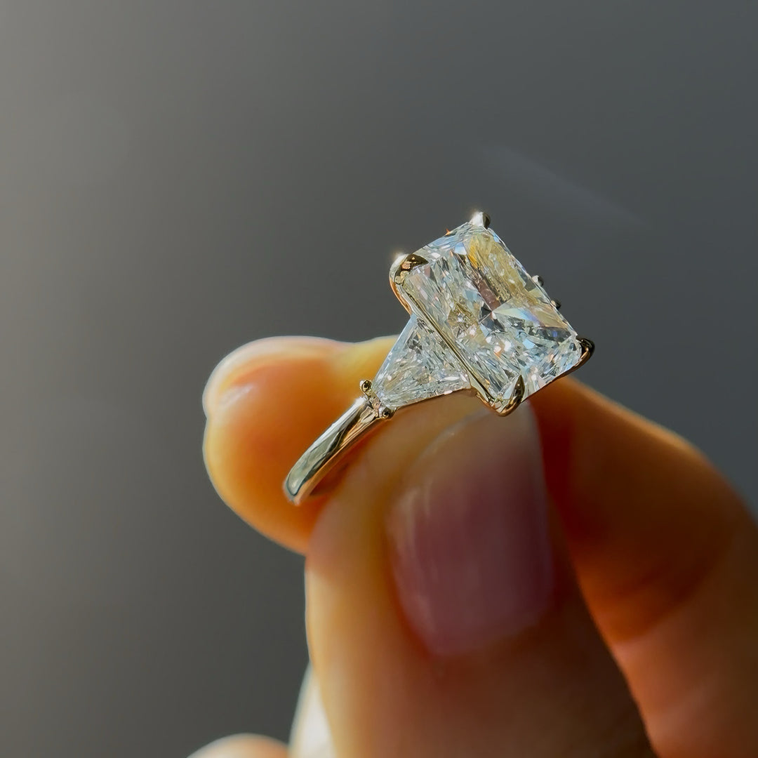 3.00ct Radiant-Cut Lab-Grown Diamond Ring, "The Silhouette"