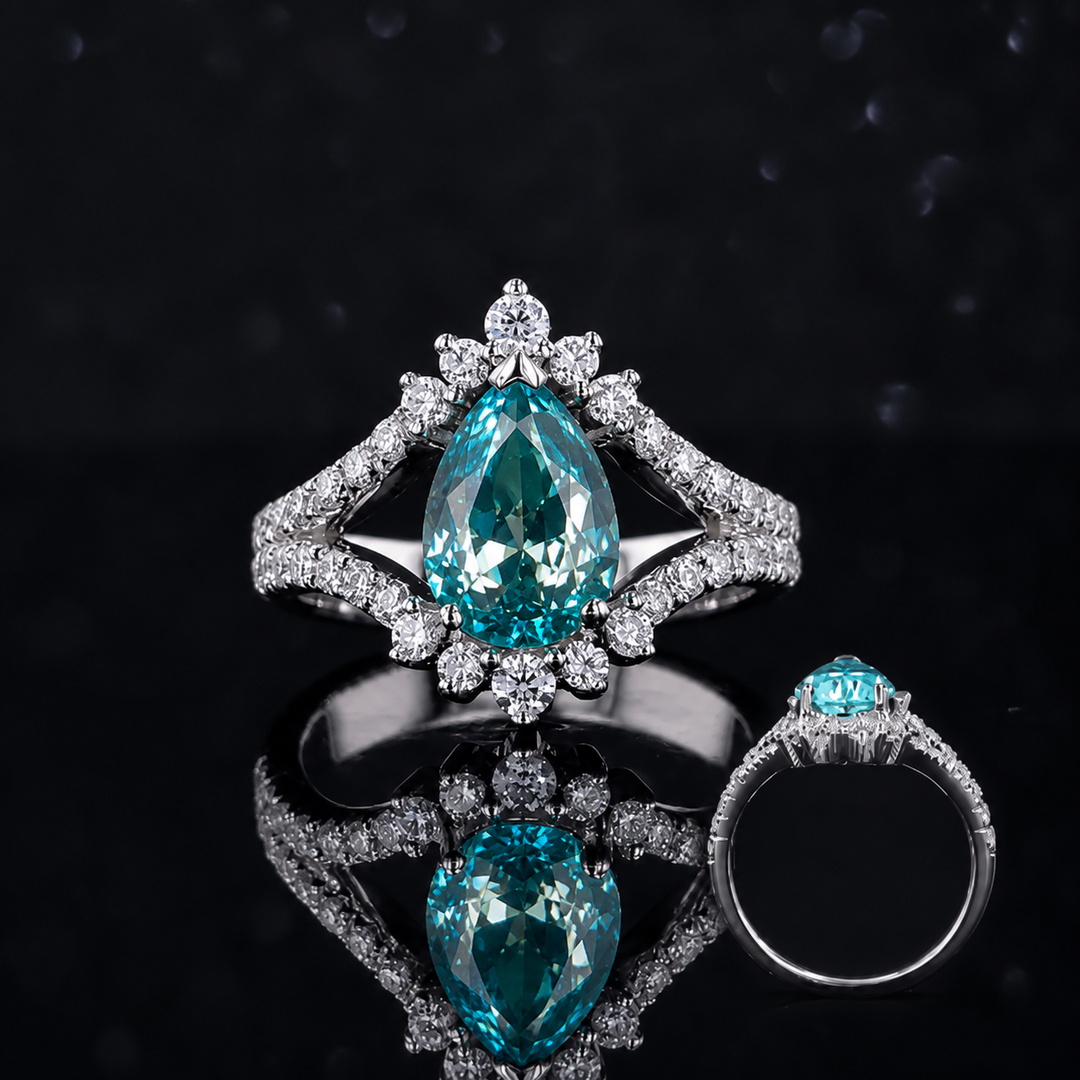 The Eye — Pear Paraiba Diamond Ring