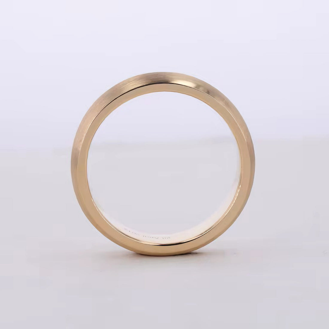 Classic brushed wedding band, 5mm, view 7