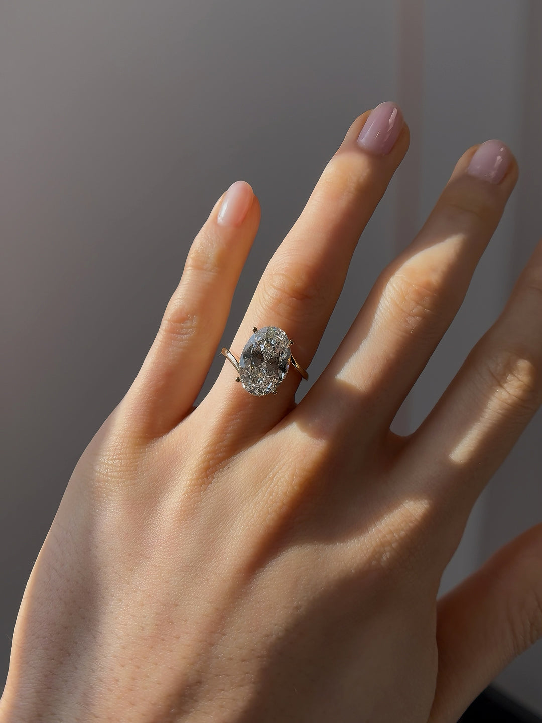 5.00ct Oval-Cut Lab-Grown Diamond Ring, "The Arcadia"