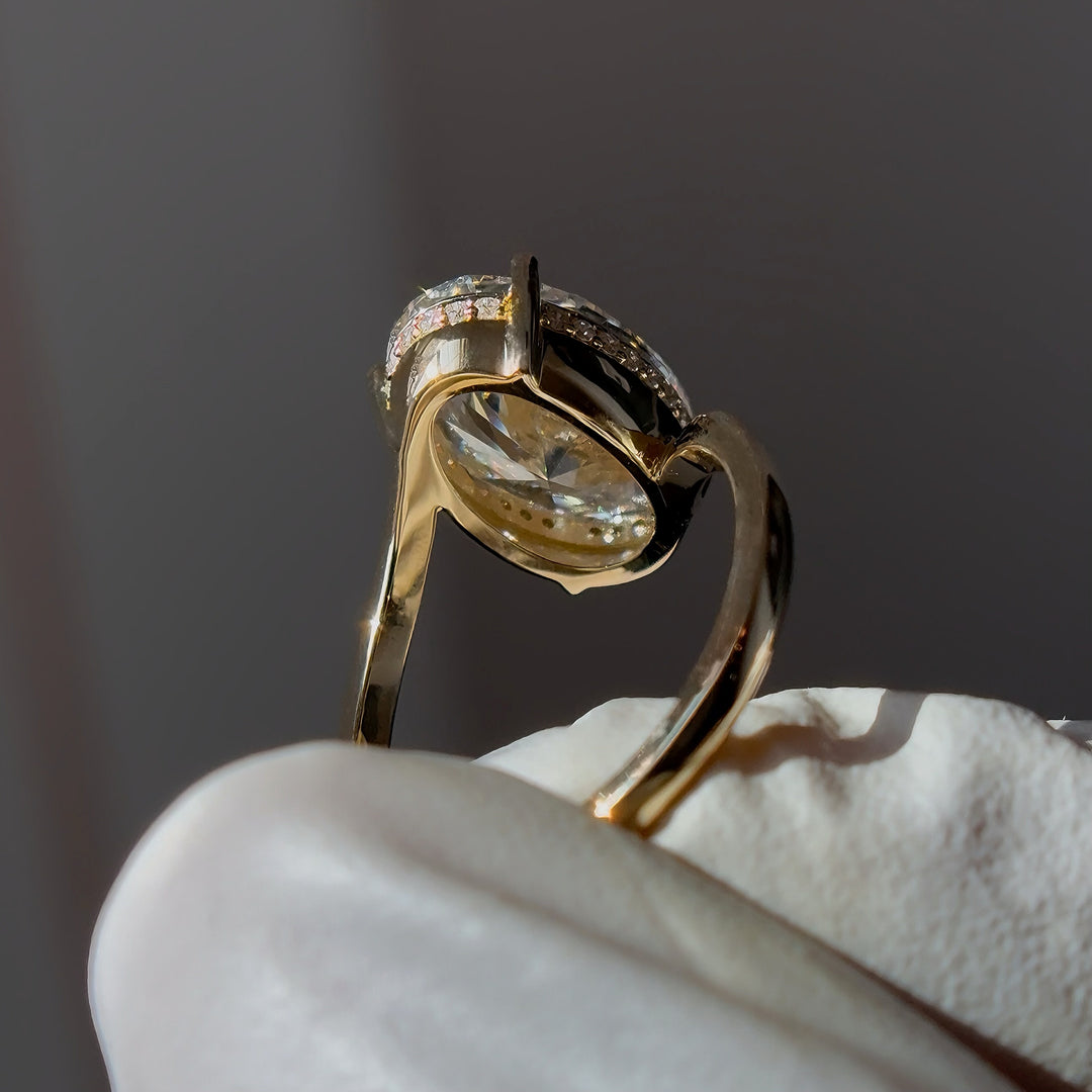5.00ct Oval-Cut Lab-Grown Diamond Ring, "The Arcadia"