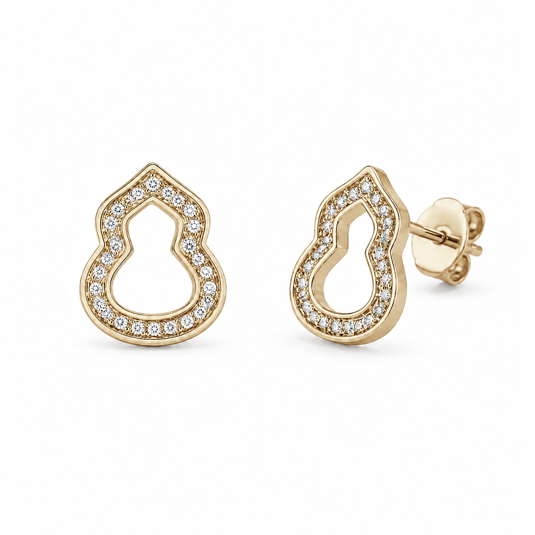 Elara Openwork Diamond Earrings