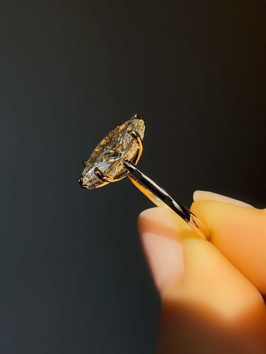 3.00ct Marquise Lab-Grown Diamond Ring, "The Aurora"