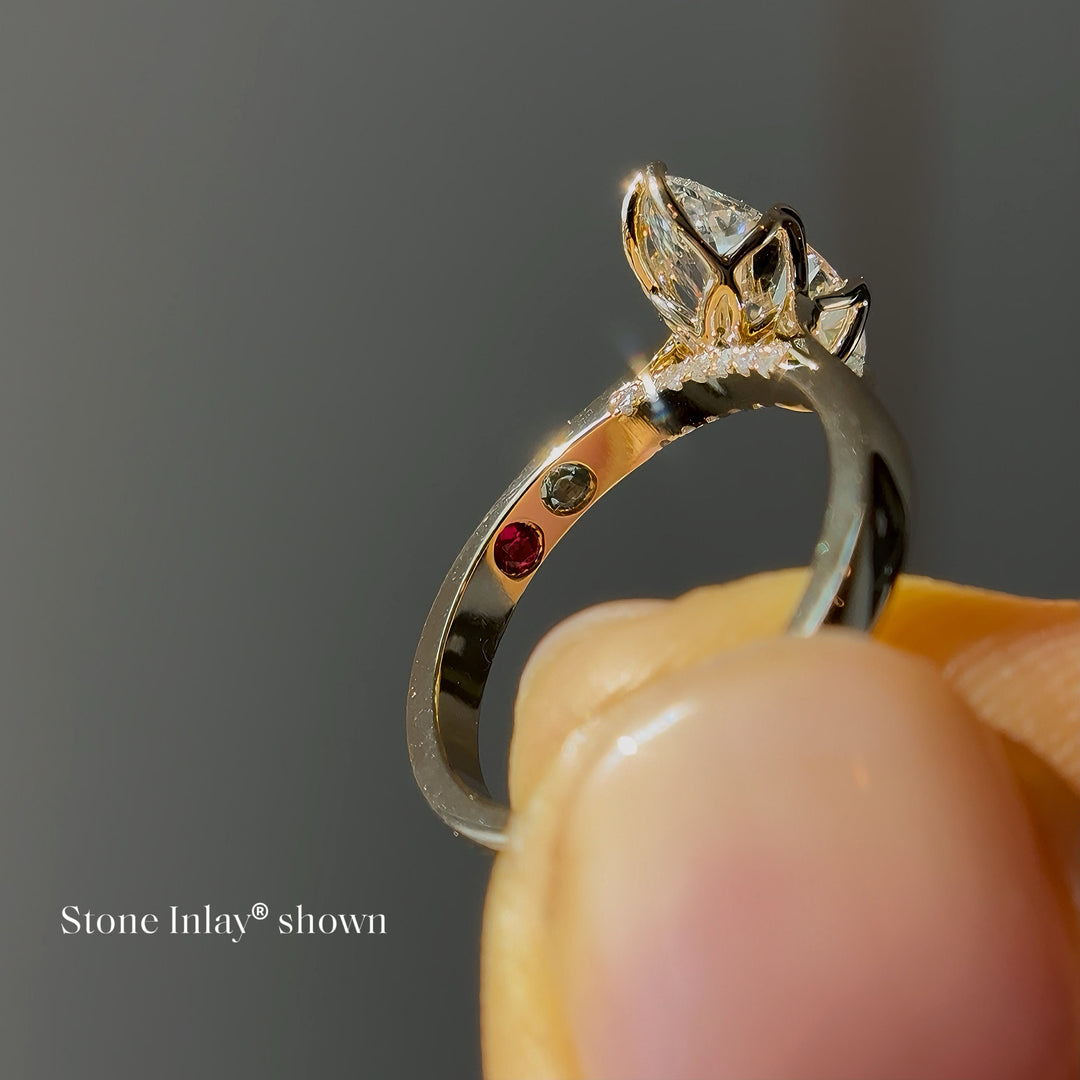 1.50ct Marquise Lab-Grown Diamond Solitaire Ring, "The Lotus"