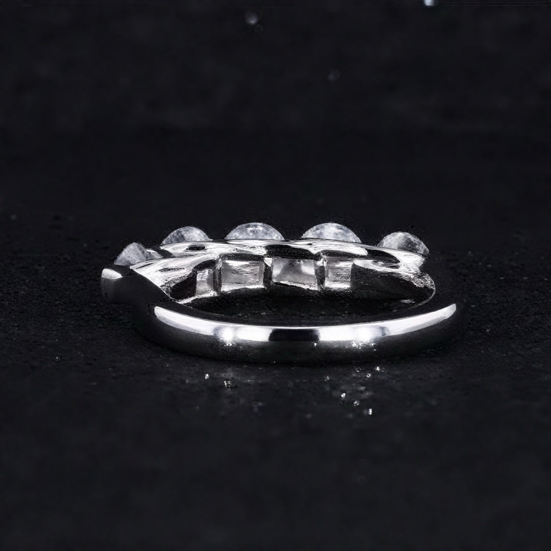 0.75ctw Five-Stone Diamond Ring in 14K Yellow, White, or Rose Gold (3.5mm)