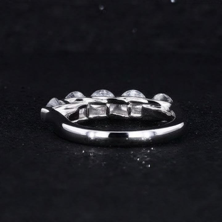 0.75ctw Five-Stone Diamond Ring in 14K Yellow, White, or Rose Gold (3.5mm)