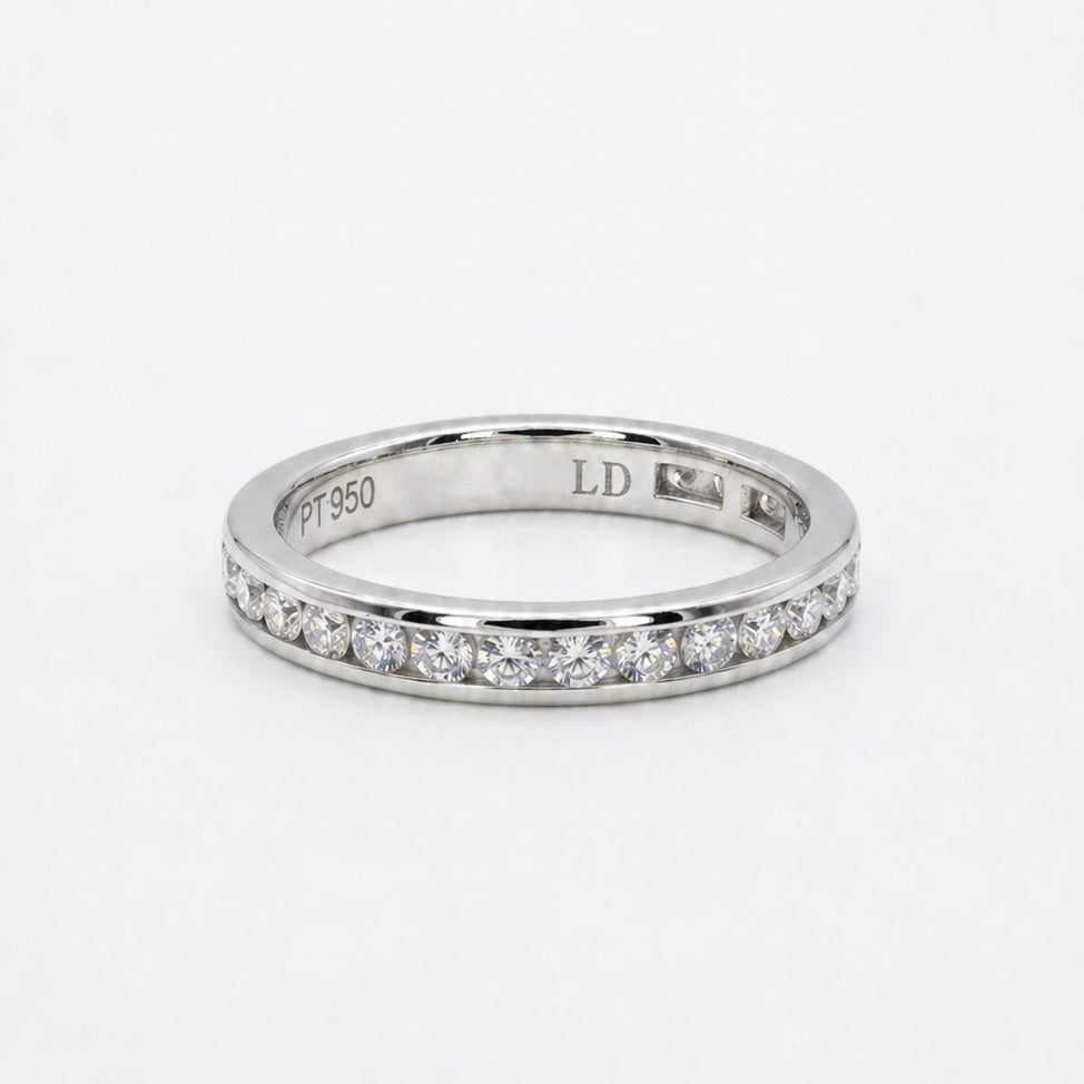 3mm Channel- Set Diamond Eternity Band (3mm, 1.50ctw)