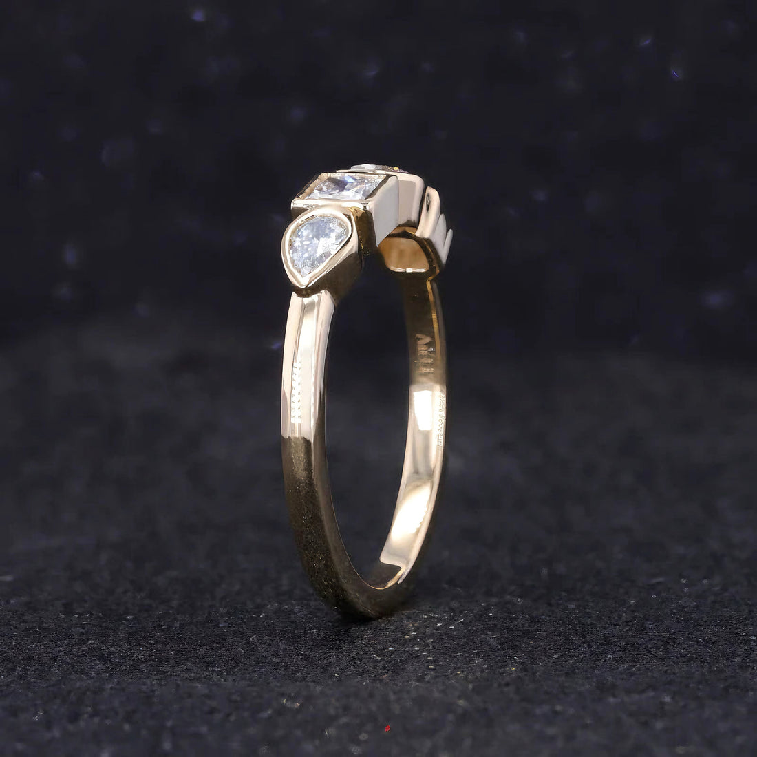 The Quartet Band four-stone lab diamond ring, view 5