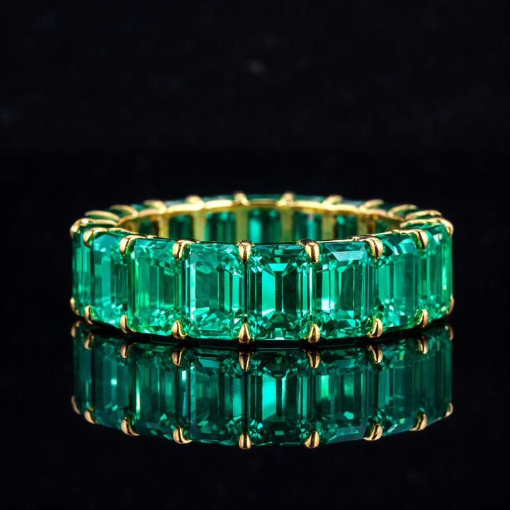Colombian Emerald Eternity Band (6mm, 8.8ctw)