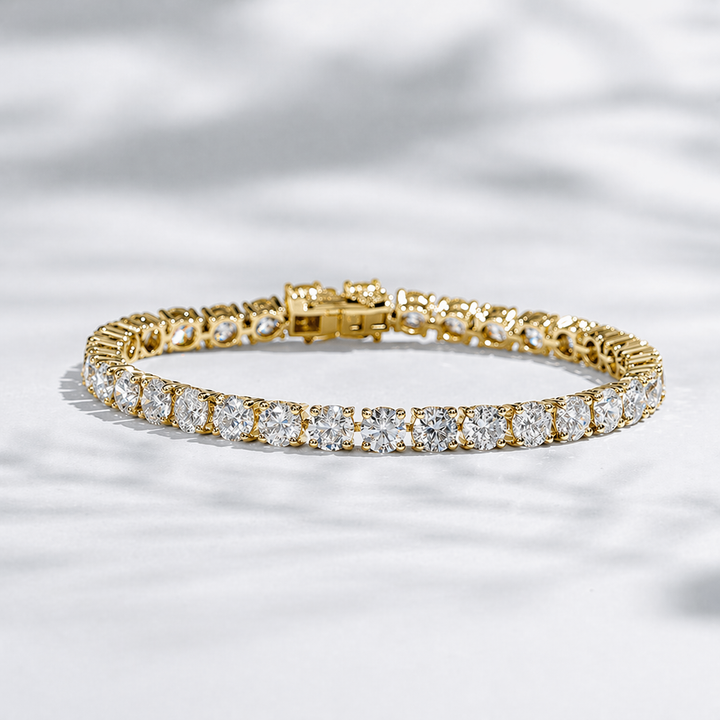 Round Diamond Tennis Bracelet — 16ctw (5mm)