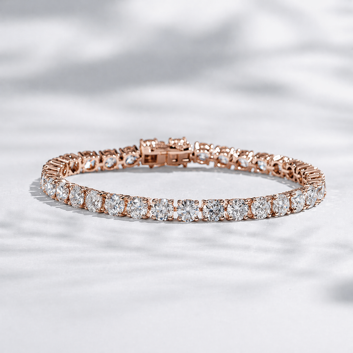 Round Diamond Tennis Bracelet — 16ctw (5mm)