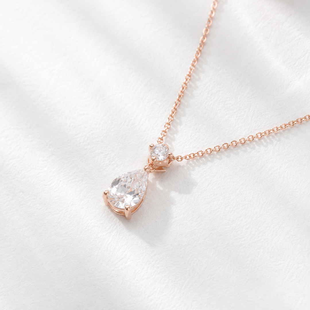 Lumière Drop — 1.00ct Pear Lab-Grown Diamond Pendant