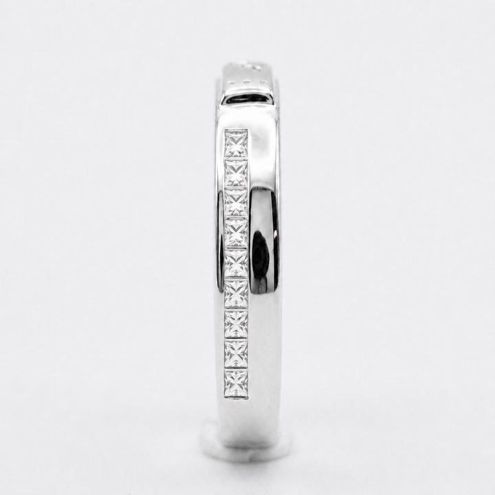 Fallen Leaf — Hidden Leaf Wedding Band, 3.5mm