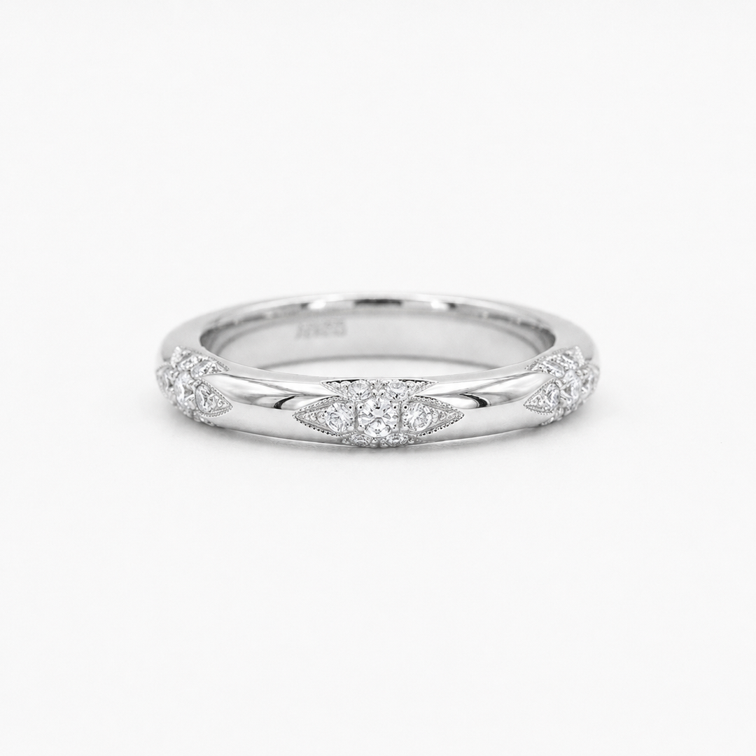 3mm Diamond Accent Band Ring (0.11ctw)