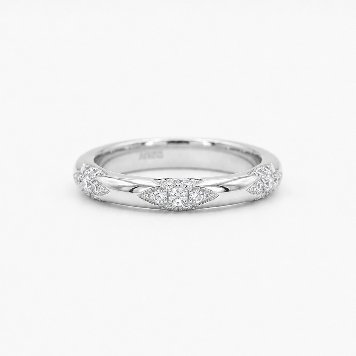 3mm Diamond Accent Band Ring (0.11ctw)