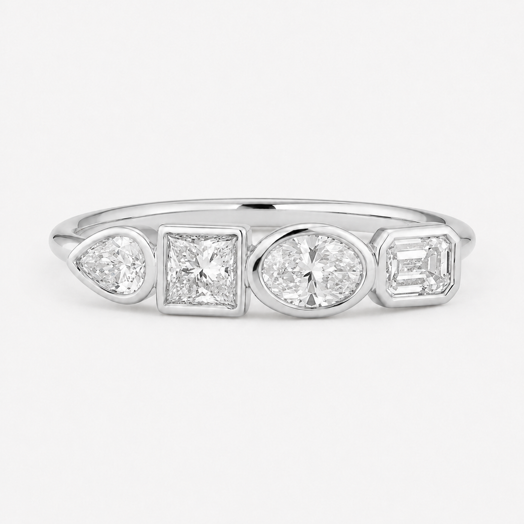 The Quartet Band — Four-Stone Diamond Ring