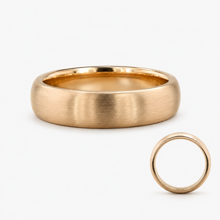 Classic Brushed Wedding Band (5mm)