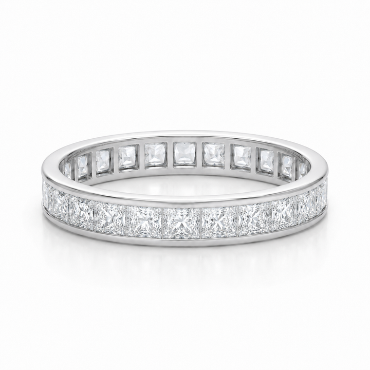 2.50ctw Princess Cut Channel-Set Eternity Band (4mm)
