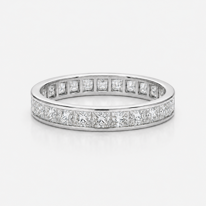 2.50ctw Princess Cut Channel-Set Eternity Band (4mm)