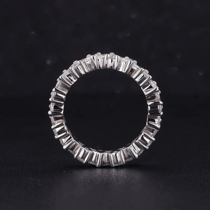 2.40ctw Marquise & Round Diamond Eternity Band in 14K/18K White Gold (4.3mm)