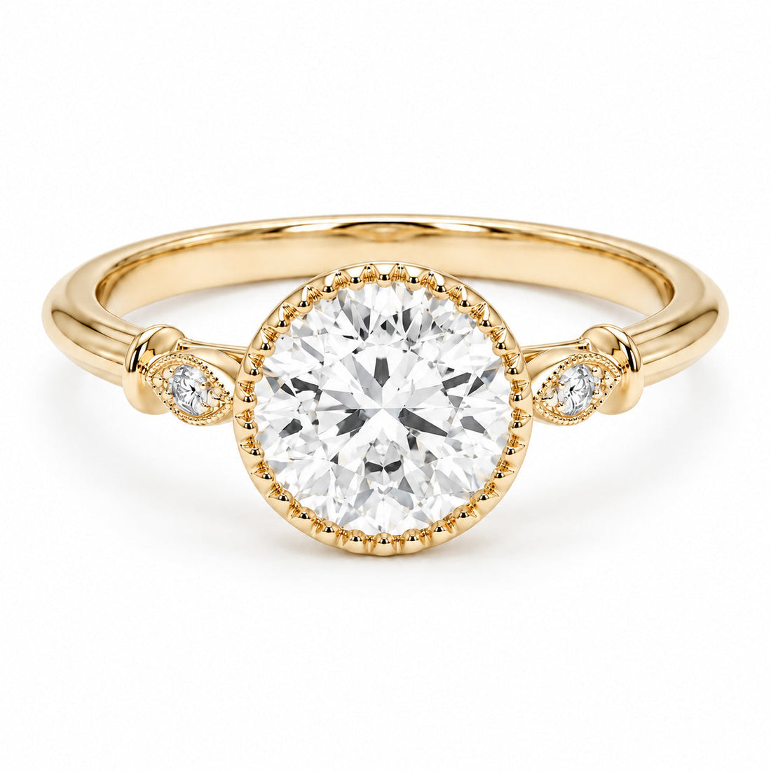 The Marlowe Old European-cut lab diamond engagement ring in 14K yellow gold