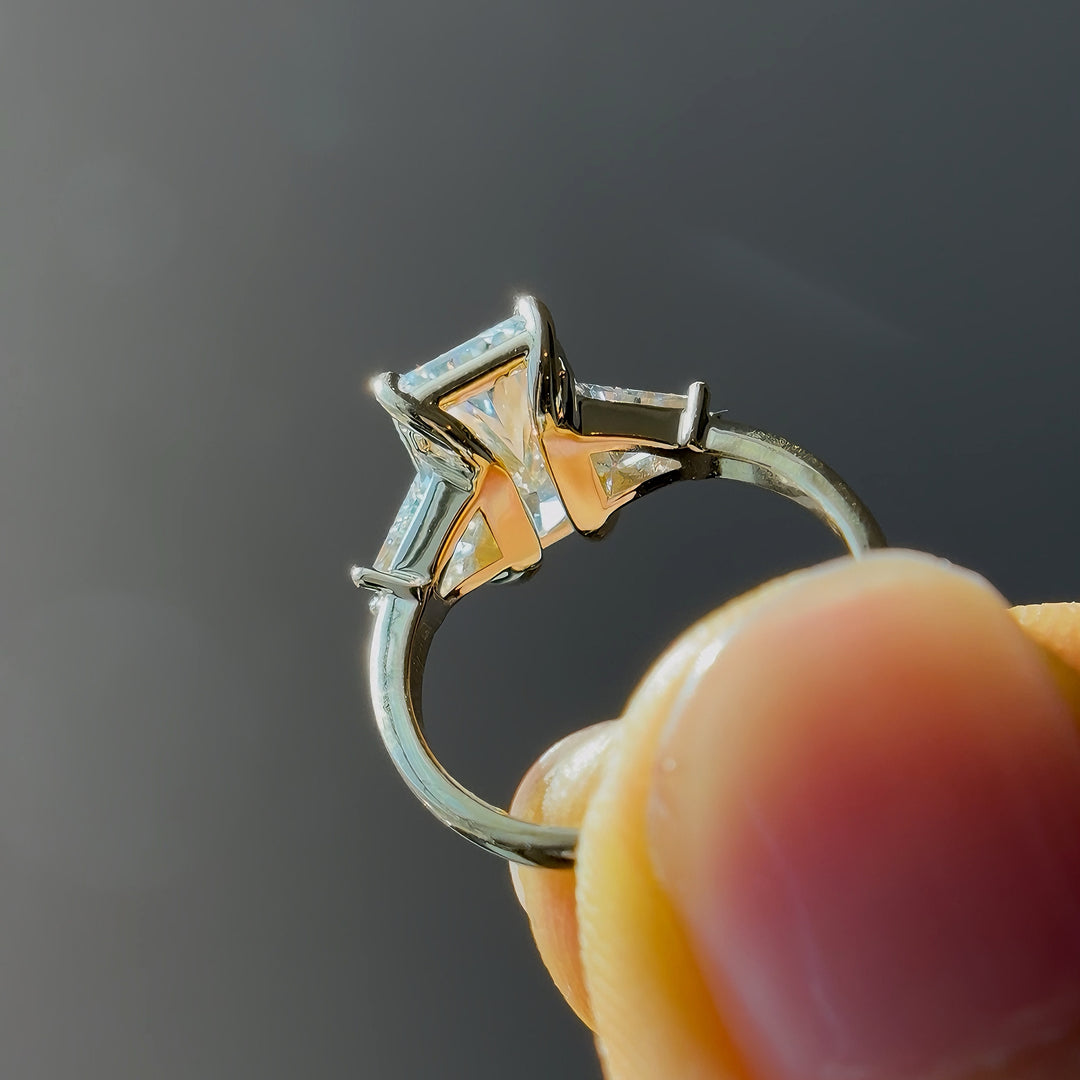 3.00ct Radiant-Cut Lab-Grown Diamond Ring, "The Silhouette"