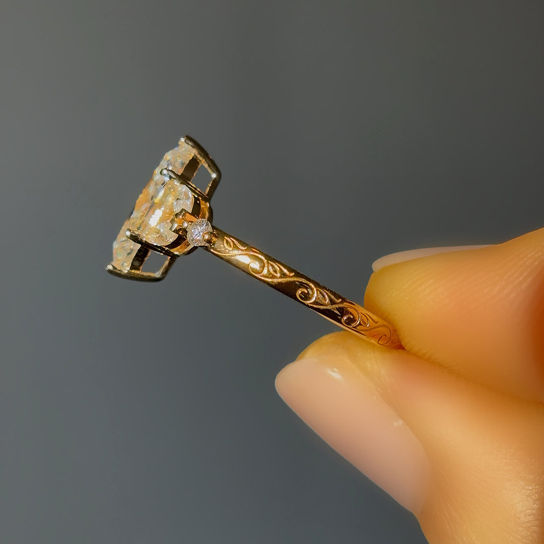 2.00ct Marquise-Cut Lab-Grown Diamond Ring, "The Ocean Wave"