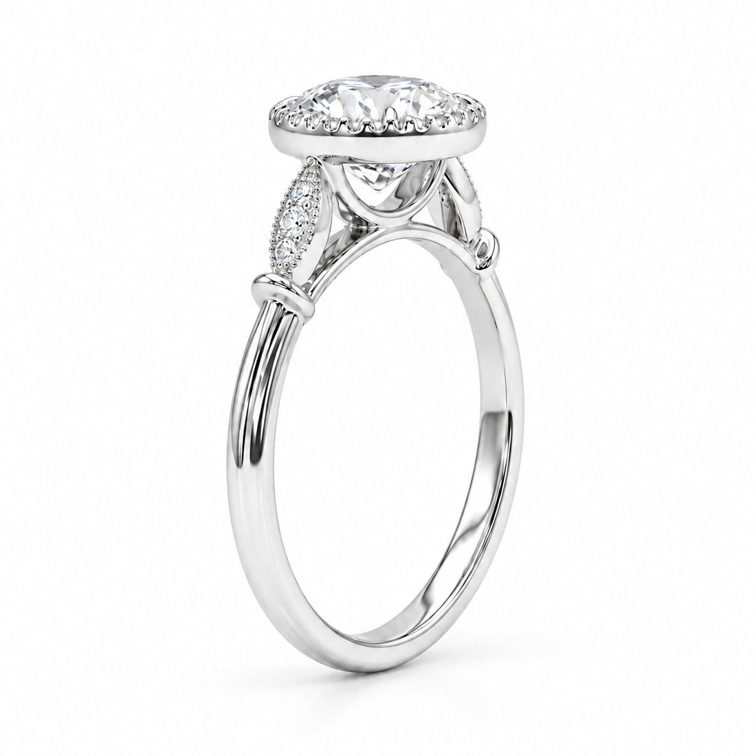 The Marlowe Old European-cut lab diamond engagement ring, view 8