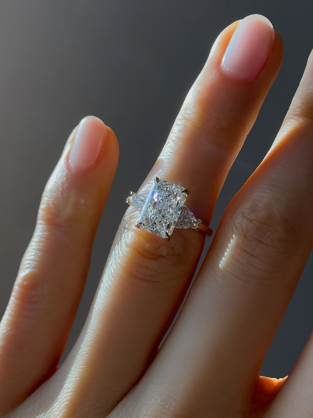 3.00ct Radiant-Cut Lab-Grown Diamond Ring, "The Silhouette"