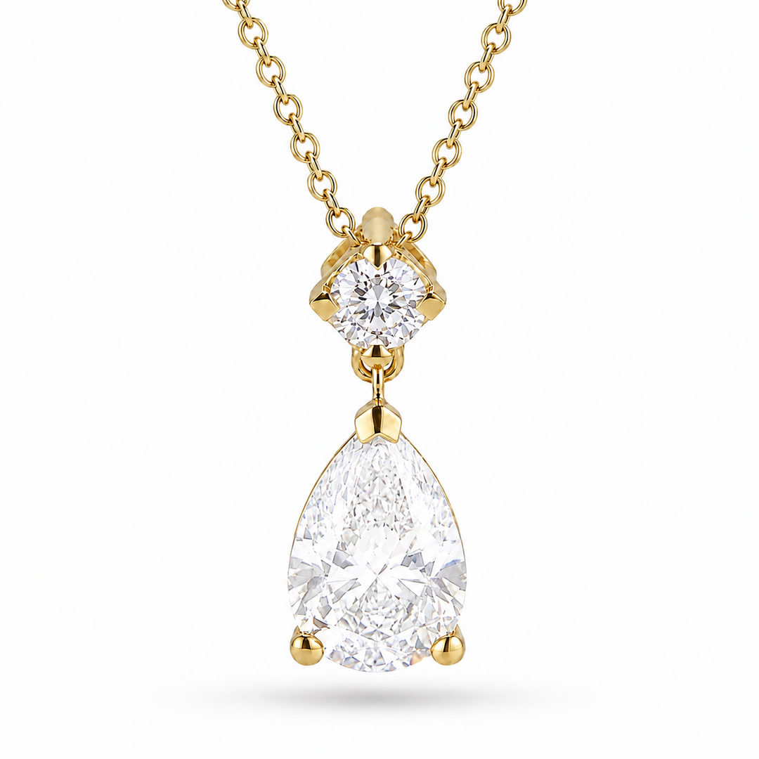 Lumière Drop — 1.00ct Pear Lab-Grown Diamond Pendant
