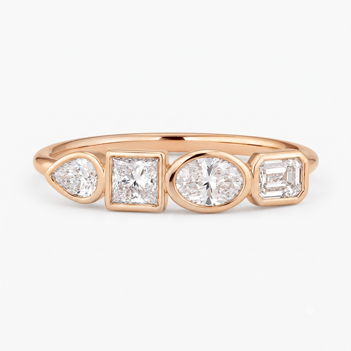 The Quartet Band — Four-Stone Diamond Ring