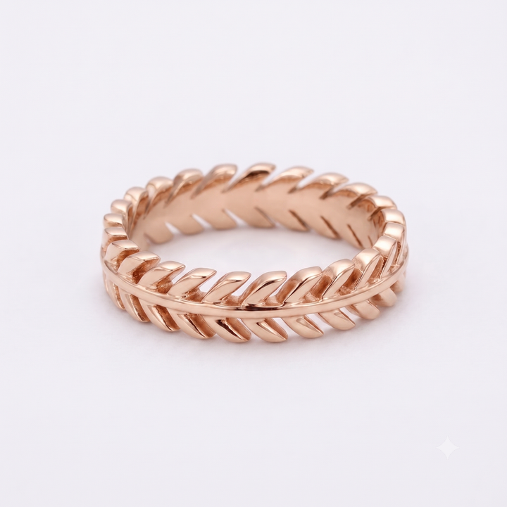 The Laurel — 3.5mm Solid Gold/Platinum Wedding Band