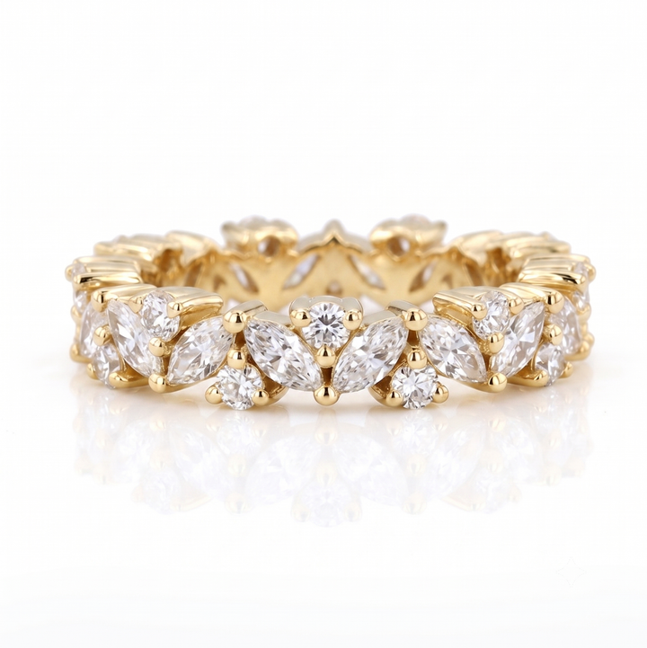 2.40ctw Marquise & Round Diamond Eternity Band (4.3mm)