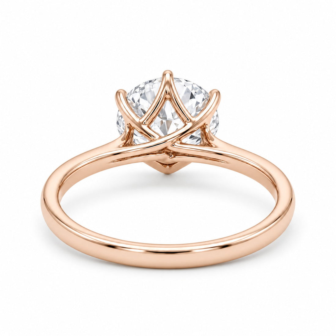 The Tiffany round lab diamond solitaire ring, view 10