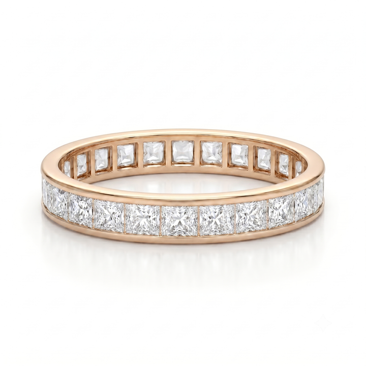 2.50ctw Princess Cut Channel-Set Eternity Band (4mm)