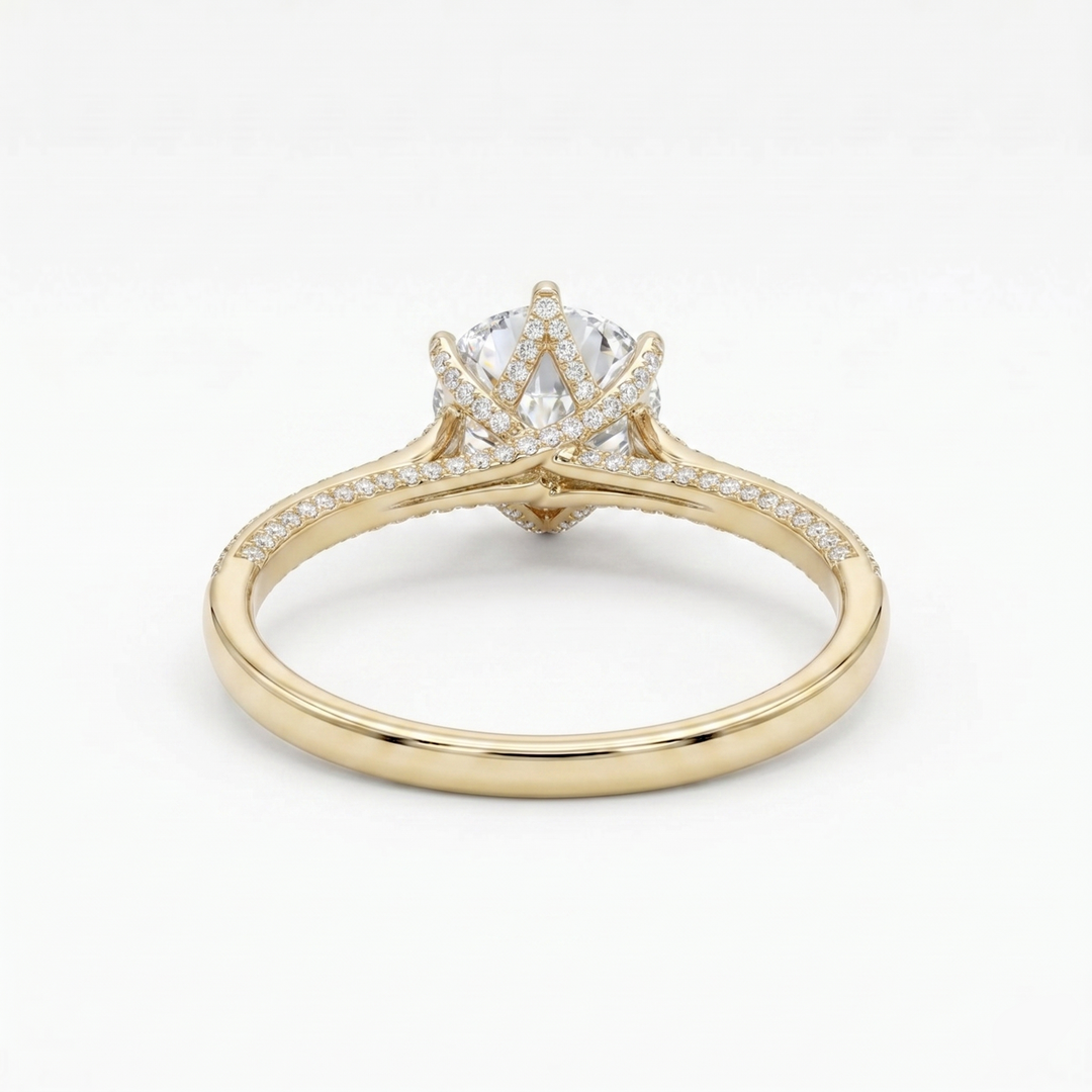 Round Solitaire Diamond Ring, "The Tiffany Bold"