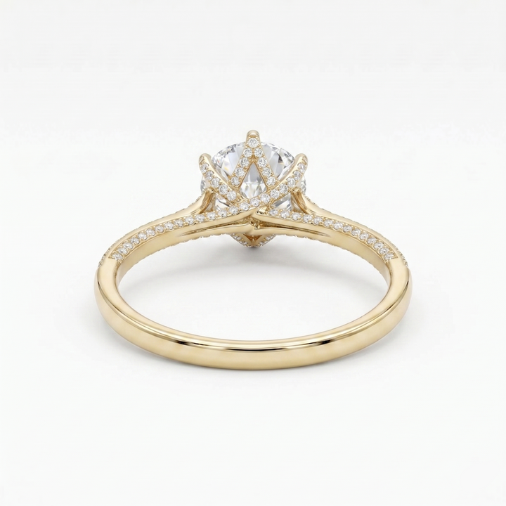 Round Solitaire Diamond Ring, "The Tiffany Bold"