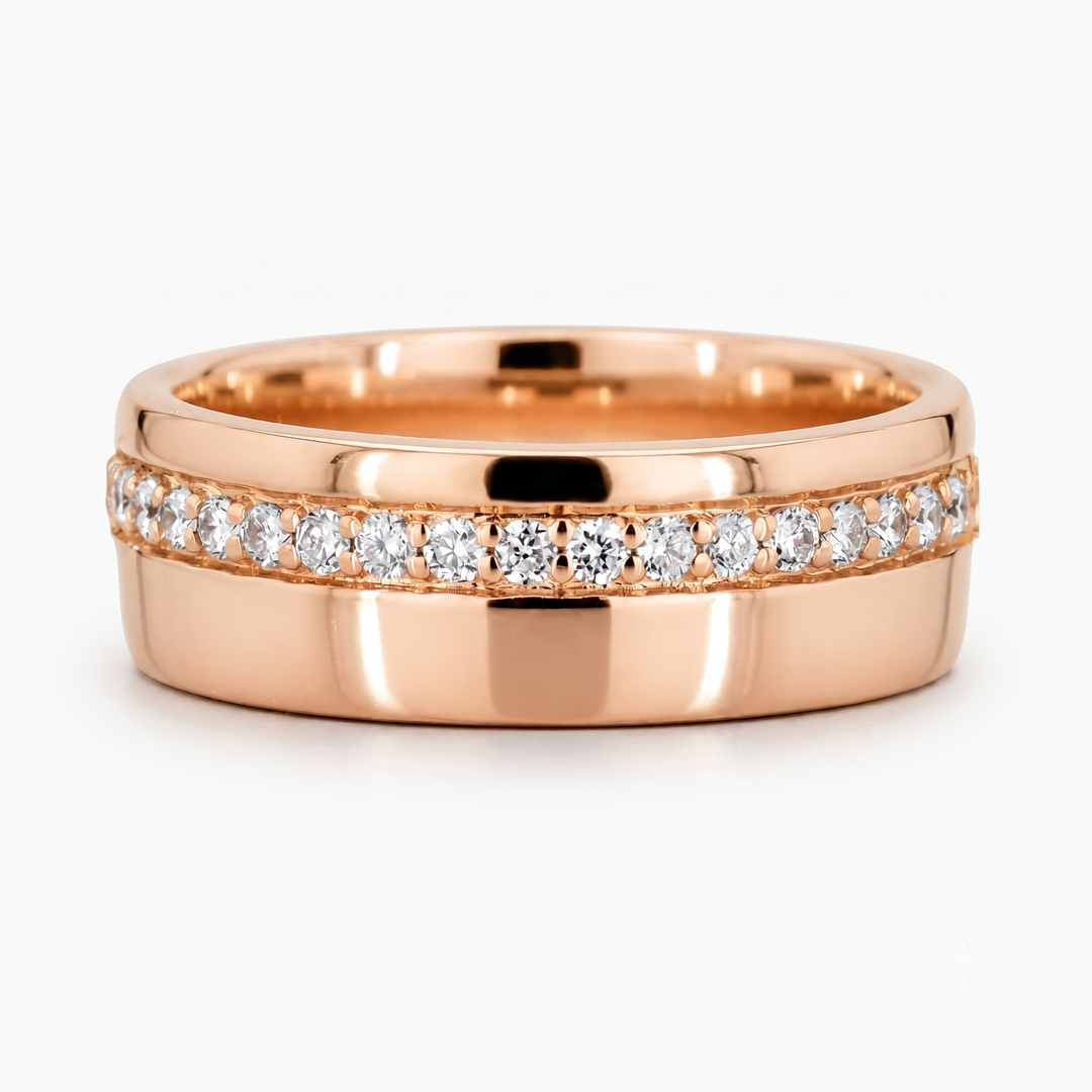 5mm Diamond Accent Band Ring