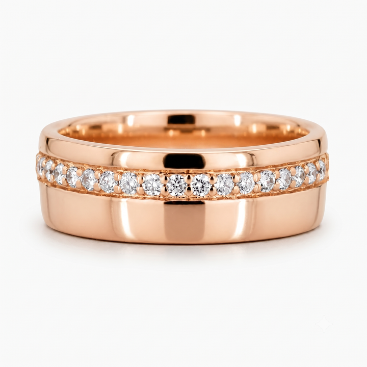 5mm Diamond Accent Band Ring