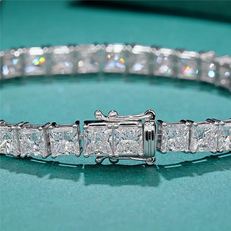 Princess Diamond 14k Gold Tennis Bracelet/Chain