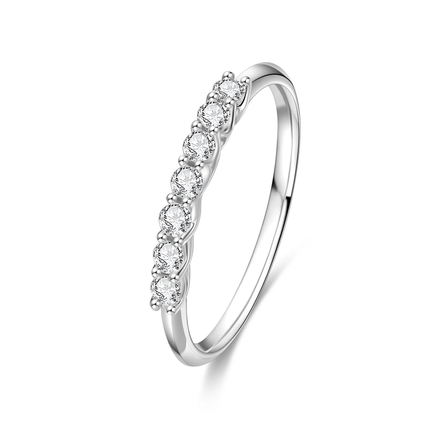 0.21ct Diamond Ring in 18K Solid White Gold