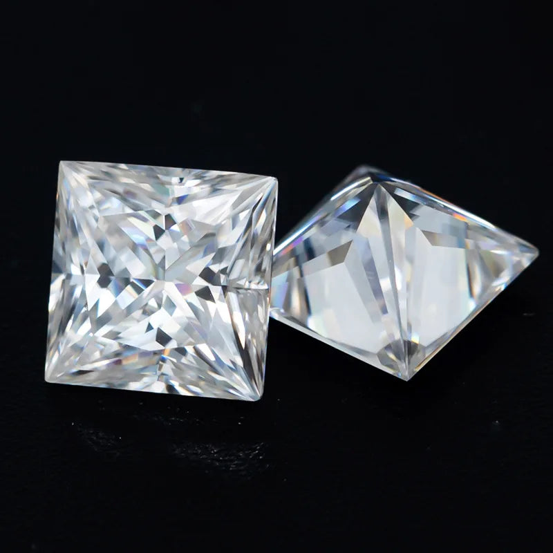 Princess Cut White Moissanite Loose Stone - Luther's Diamonds