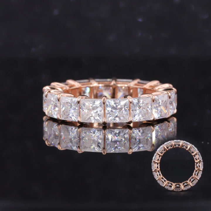 Moissanite Eternity Rings in 14K Solid Gold