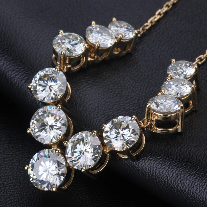 Lab-Created Diamond Pendant Necklace in 18K Rose Gold