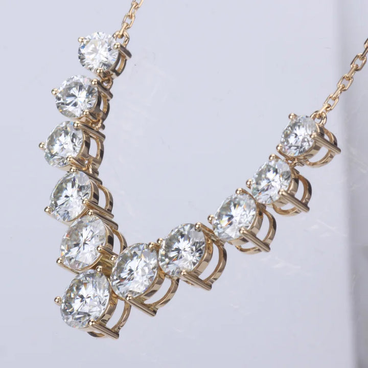 Lab-Created Diamond Pendant Necklace in 18K Rose Gold