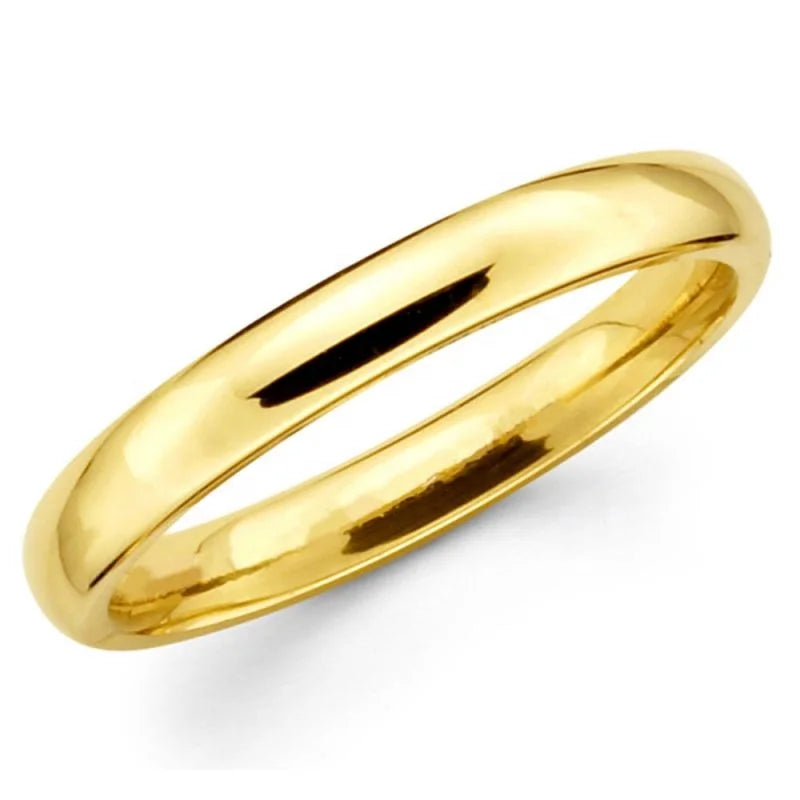 Men's and Women's Wedding Band Ring in 14K Solid Yellow/White/Rose Gold