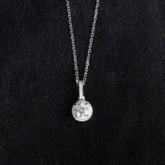 0.5ct DEF VS Lab Grown Diamond Necklace in Solid 18K White Gold