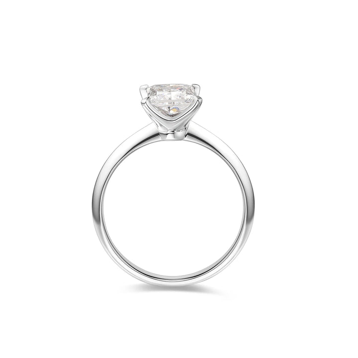 1.00ct Princess Lab-Grown Diamond Solitaire Ring with Claw Prongs in White Gold